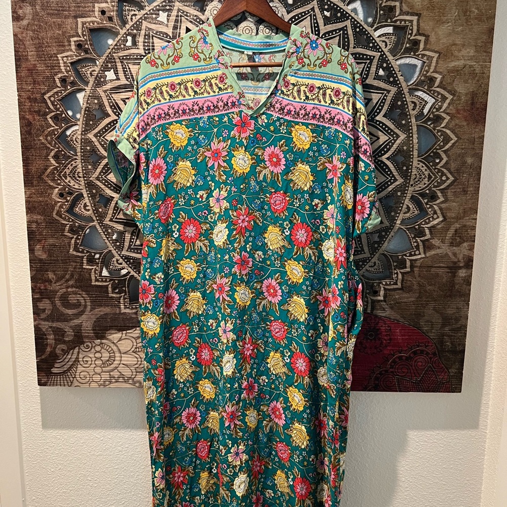 Floral Multicolor Women's Dress